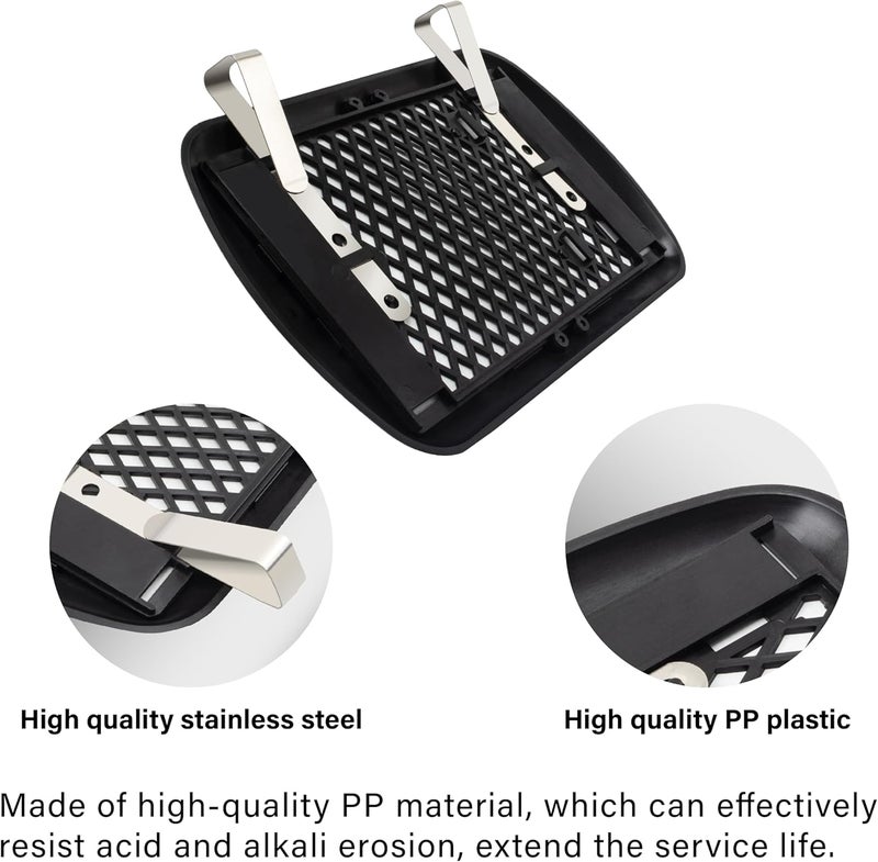 BFXM 2PCS Car Visor Mirror, Universal Clip-On Automotive Sun Visor Vanity Mirror for SUVs and Various Vehicles, car accessories interior for Women, Black - Image 4